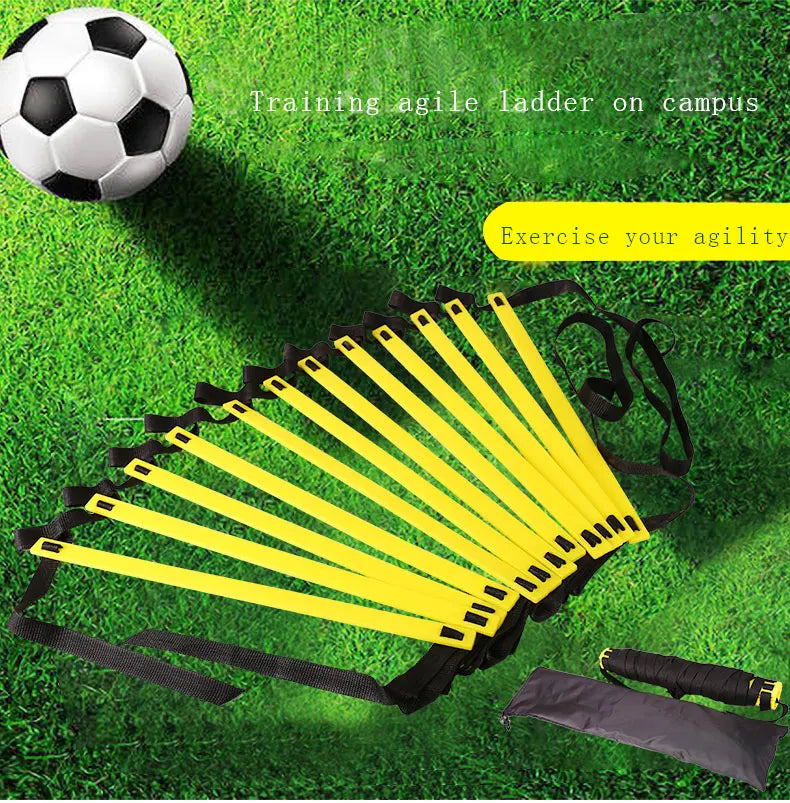 Escalera de agilidad deportiva para fútbol, correa de nailon ajustable para saltar, velocidad, Fitness, coordinación corporal, herramienta de entrenamiento de calentamiento